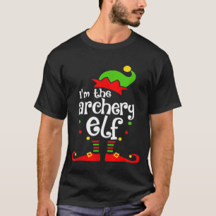 Ik ben de archery Elf Xmas familie vriend met Kers T-shirt
