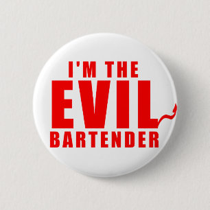 Ik ben de Avil Bartender Ronde Button 5,7 Cm