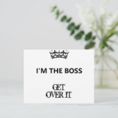 Ik ben de baas, ga er over, Briefkaart (Staand voorkant)