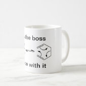 Ik ben de baas... koffiemok (Voorkant rechts)