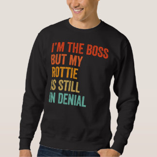 Ik ben de baas, maar mijn rottie is nog steeds in trui