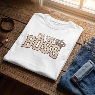 Ik ben de baas Moeder grappige moederschap matchin T-shirt