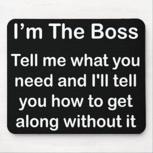 Ik ben de Baas Mousemat Muismat