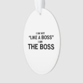 Ik ben de baas ornament (voorkant)