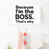 Ik ben de baas spandoek (Insitu)