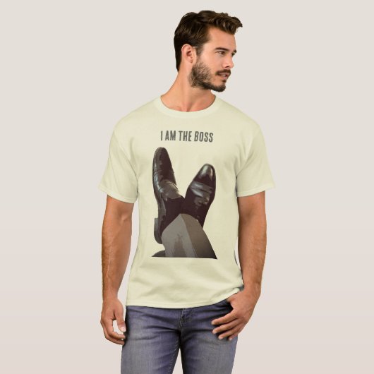 "Ik ben de baas" T-shirt (Voorkant volledig)