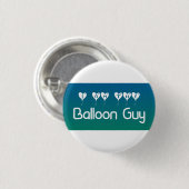 Ik ben de Ballon Guy Pin-on Button (Voorkant /achterkant)