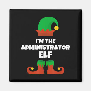 Ik ben de beheerder Elf Familie Pyjama Kerstmis  Magneet