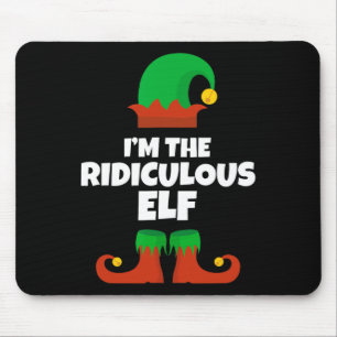 Ik ben de belachelijke Elf Familie Pyjama Kerst Pr Muismat