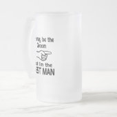 Ik ben de beste man matglas bierpul (Voorkant links)