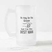 Ik ben de beste man matglas bierpul (Links)