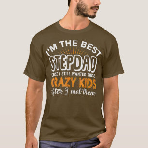 Ik ben de beste stap die papa Kinder Vaderdag Gif T-shirt