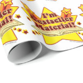 Ik ben de beste verkoper en vun koel auteur slogan cadeaupapier (Rol Hoek)