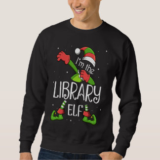 Ik ben de bibliotheek elf dabbing Kerstman Kerstmi Trui