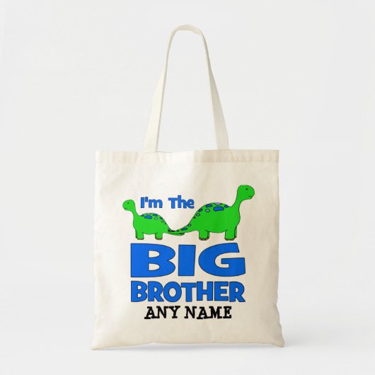 Ik ben de BIG Broeder. Aangepast ontwerp voor Dino Tote Bag (Voorkant)
