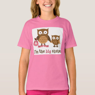 Ik ben de Big Sister - Mod Owl t-shirts voor meisj