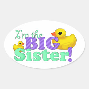 "Ik ben de Big Sister" Stickers
