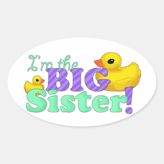 "Ik ben de Big Sister" Stickers (Voorkant)