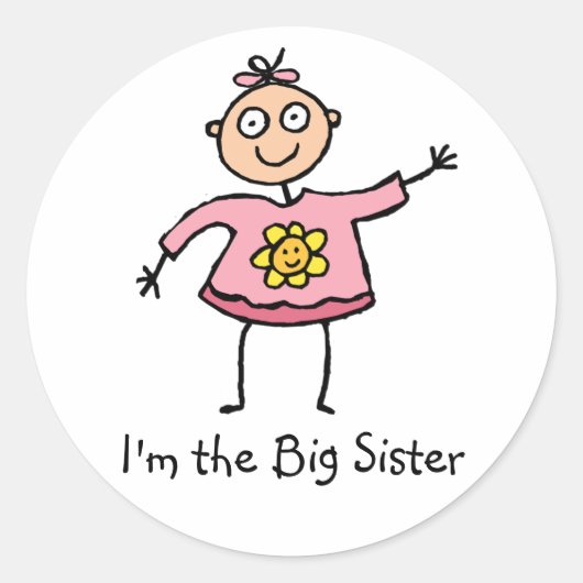 Ik ben de Big Sister stickers (Voorkant)