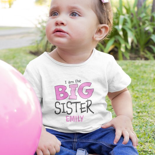 Ik ben de Big Sister Whimsical Cute Modern