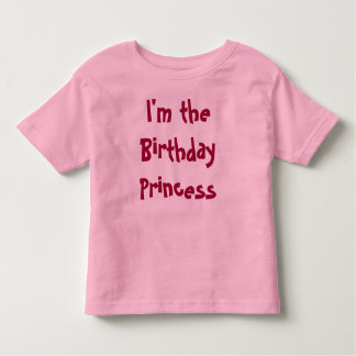 Ik ben de Birthday Princess Kinder Shirts
