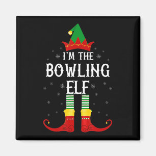 Ik ben de Bowling Elf Familie Kerst  Magneet