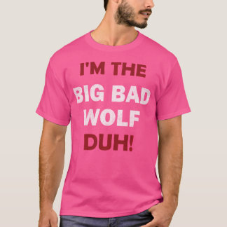 Ik ben de boze wolf duh grappig Halloween feest T-shirt