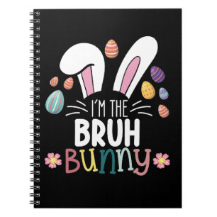 Ik ben de Bruh Bunny Pasen Matching Notitieboek