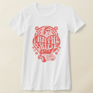 "Ik ben de Bruid" Retro Bruiloftsfeest T-shirt