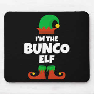 Ik ben de Bunco Elf familie pyjama kerst grappig m Muismat