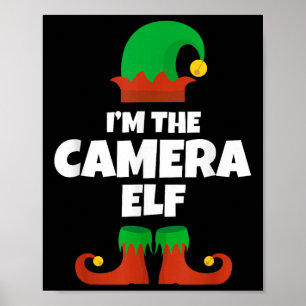 Ik ben de Camera Elf Familie Pyjama Kerstman Pho Poster