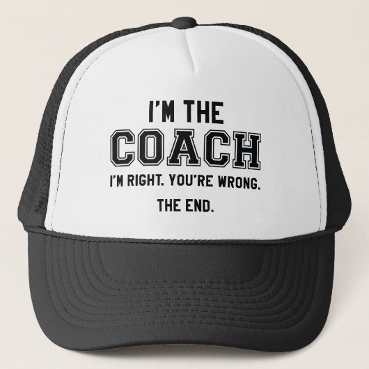 Ik ben de coach trucker pet (Voorkant)