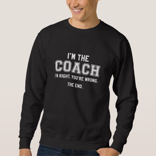 Ik ben de coach trui (Voorkant)