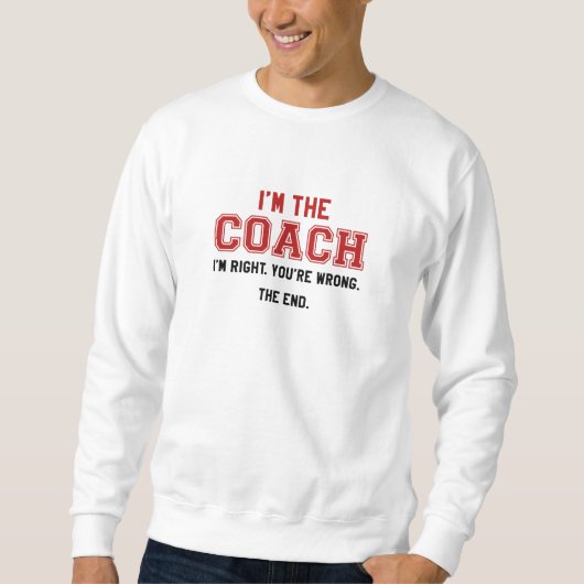 Ik ben de coach trui (Voorkant)