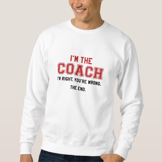 Ik ben de coach trui (Voorkant)