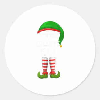 Ik ben de College Elf Funny Elf Familie Ronde Sticker