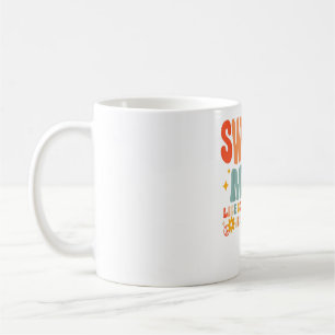 Ik ben de coole moeder, ik ben Retro Groovy M Koffiemok