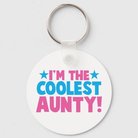 Ik ben de COOLEST Aunty. Sleutelhanger (Voorkant)