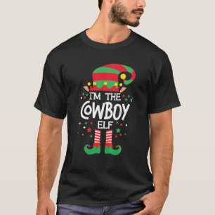 Ik ben de Cowboy Elf Family Group die kerstmis afs T-shirt