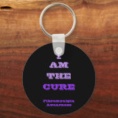 IK BEN DE CURE Fibromyalgia Awearness Sleutelhange Sleutelhanger (Voorkant)