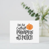 Ik ben de Cutest Pumpkin in de Patch Briefkaart (Staand voorkant)
