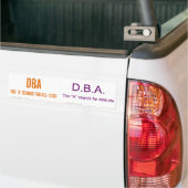 Ik ben de DBA en ik zeg dat dus Bumpersticker (Op Truck)