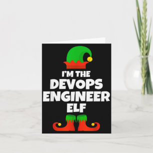 Ik ben de Devops Engineer Elf Familie Pyjama Kerst Kaart