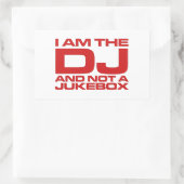 Ik ben de dj en geen Duke Box - Sticker (Tas)