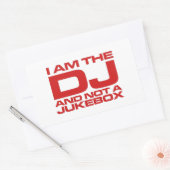 Ik ben de dj en geen Duke Box - Sticker (Envelop)