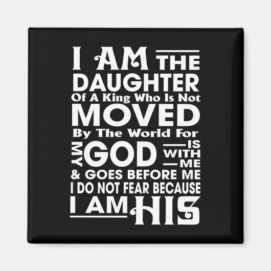 Ik ben de dochter van een koning magneet (Voorkant)