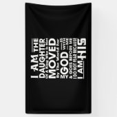 Ik ben de dochter van een koning spandoek (Verticaal)