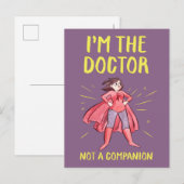 Ik ben de Doctor. Geen bedrijf. Briefkaart (Voorkant / Achterkant)