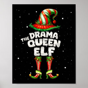 Ik ben de drama queen elf familie matching groep C Poster