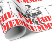 Ik ben de Drummer Cadeaupapier (Rol Hoek)